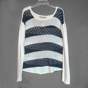 Navy and Cream Nautical Sweater